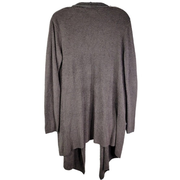 Barefoot Dreams Cozy Chic Lite Relaxed Gray # 903 Medium Cardigan Sweater - Picture 3 of 9